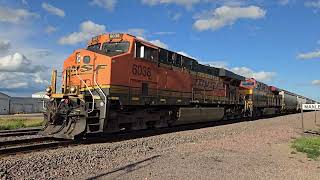 Northbound BNSF Grain Train in Manley, Minnesota