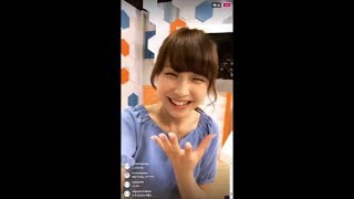 2018.05.04ウェザーニュースLiVEインスタ 松雪彩花