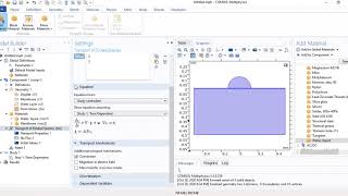 COMSOL Diffusion through a Porous Membrane Tutorial