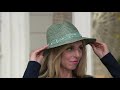 physician endorsed convertible cowgirl electra sunhat w trim on qvc