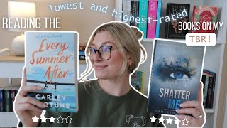 Reading the Lowest & Highest Rated Books on my TBR⭐️📚 | *spoiler-free reading vlog*
