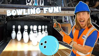 Bowling Alley for kids | Bowling with Handyman Hal
