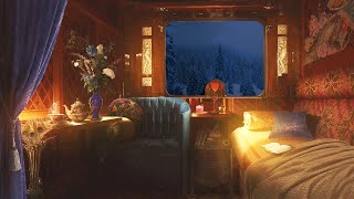 Fall Asleep in Orient Express | Train Sounds, Second Half with Rain | Ambience for Sleeping