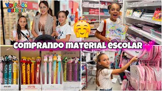 COMPRANDO MATERIAL ESCOLAR 2025 DAS MENINAS