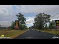 driving from bathurst to albury new south wales australia pov music