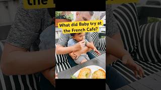 Baby and Daddy at a french cafe #family #parenting