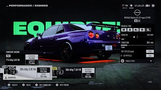 NISSAN Skyline GT-R V-spec 1999 S Class Race Build NFS Unbound