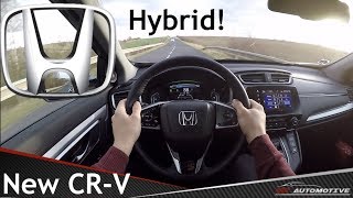 Honda CR-V (2019) 2.0i-MMD Hybrid POV Test Drive + Acceleration 0 - Top speed