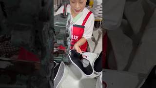 Shoes making with natural fabric \u0026 ingredients 👟🏭. Shoes manufacturing 👟🏭. Chinese shoes factory.