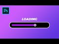 MOTION GRAPHICS - How to create a MOVING LOADING BAR in Photoshop