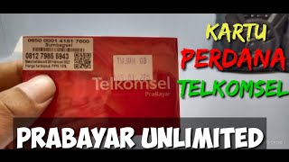 Kartu Perdana Telkomsel Prabayar Unlimited,