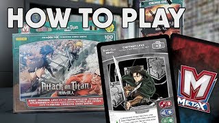 How to Play MetaX TCG - Attack on Titan Starter Decks