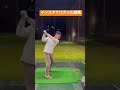 マン振りドライバーショット shorts golf サンダルでゴルフ