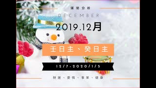 2019 12月八字日主運勢分析，壬日主、癸日主