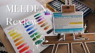 Artist Tries MEEDEN Supplies: Unboxing and Trying New Supplies 🎨 + REVIEW