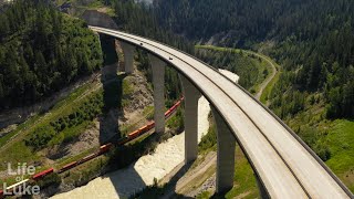 Park Bridge of The Kicking Horse Canyon, an engineering marvel