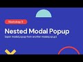 How to create multiple modals (Open modal popup from another modal popup | Bootstrap 5)?