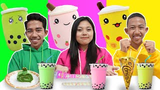 PILIH KARAKTER BONEKA BOBA SESUAI MAKANAN 1 WARNA ! BIAN NANGIS KEJER😭 | Mikael TubeHD