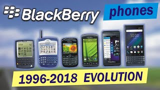 BlackBerry phones evolution 1996-2018