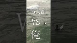 アホが目の前にある巨大岩を気にせずサーフィンした結果#shorts