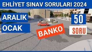 Ehliyet Sınav Soruları 2024 | Aralık, Ocak Çıkmış Ehliyet Sorularını Çöz