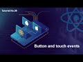 9 Button and touch events || React native for beginner to advance full course