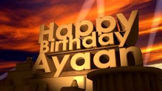 Happy Birthday Ayaan