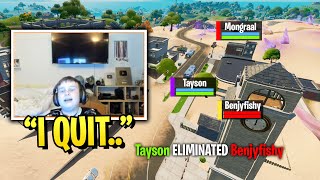 Tayson SHUTS DOWN Benjyfishy and DOMINATING Salty Towers in SOLO ARENA!