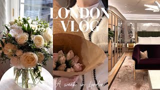 London vlog / Spring vibes in flower market🌼 Cute cafe tour in London☕My daily life with flowers💗