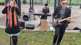 Emerald City Cats playing 'Stray Cat Strut' by the Stray Cats @ Cal Anderson on 12.19.24