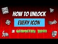 How to Unlock EVERY ICON in Geometry Dash