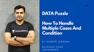 Data Puzzles-CAT 2004-Technique of Solving Puzzles With Multiple Cases