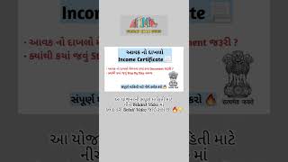 આવકનો દાખલો 📃📣 Income certificate | Aavak no dakhlo document | આવક નો દાખલો ગુજરાત