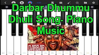 Darbar Dhummu Dhuli Song Piano Version | Great Rajinikanth Songs | Darbar Movie