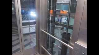 Rangger hydraulic glass elevator at Friedrichstraße railway station in Berlin