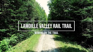 Mowing on the Lamoille Valley Rail Trail