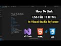 How To Link CSS File To HTML in Visual Studio Code | CSS File Link in HTML