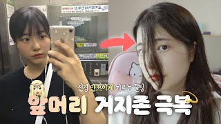 앞머리 도대체 어떻게 길러? 나의 기르는 과정 이야기 | 거지존 꿀팁 💬