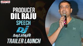 Producer Dil Raju Emotional Speech At DJ Duvvada Jagannadham Trailer Launch