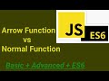 Arrow Function vs Normal Function | #49 | JavaScript Hindi