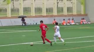 香港vs中華台北(2016.8.1.第六屆两岸四地青少年U15足球賽)之入球2:0~香港11號 李泓謙