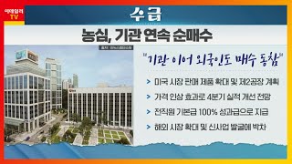 농심(004370)... 기관 이어 외국인도 매수 동참_이슈 팩토리 (20220110)