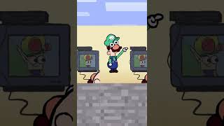 Mario and Luigi Play Minecraft : chuckle_bone animation #minecraft #animation #mario #meme