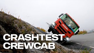 Crashtest sur la cabine Scania CrewCab