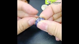 How to DIY with Transparent Glass Cabochons (GGLA-R026-12mm) #pandahall #diy #jewelrymaking