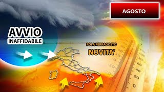 ▶Meteo Tendenza-AVVIO DI AGOSTO DEVASTANTE,L'ESTATE SI BLOCCA CON CROLLO TERMICO E TEMPORALI INTENSI