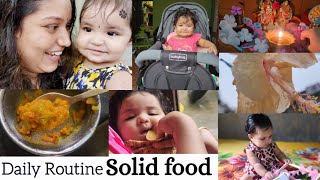 First Dailyvlog with Mehu🤗||solid food||babycare routine