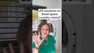 5 organizational solutions to a small laundry room (lets declutter)