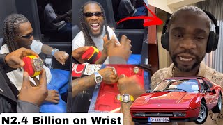 Burna boy Snub Speed Darlington \u0026 Splash Over N2.4 Billion on 3 Wrist Watches and New Ferrari