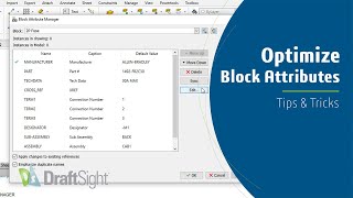 Optimize Block Attributes in DraftSight